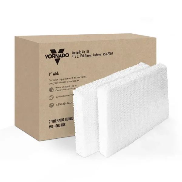 Vornado Replacement Humidifier Wick, White - 2 pack