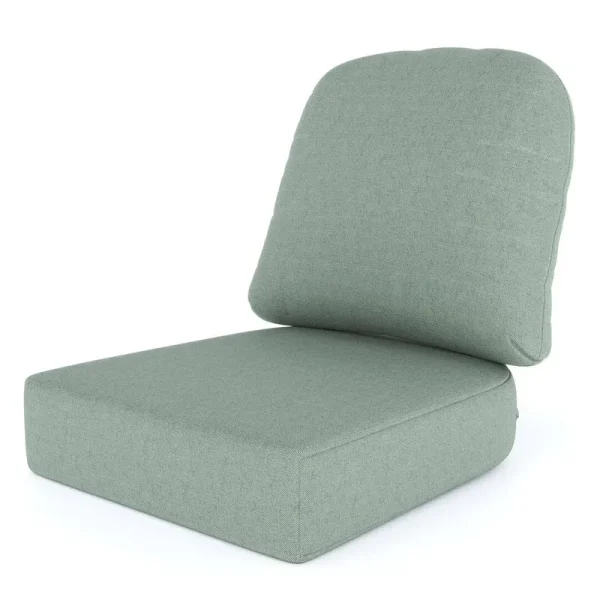 Outdoor Sunbrella Seat/Back Cushion The Twillery Co. Fabric: Canvas Spa Sunbrella Canvas