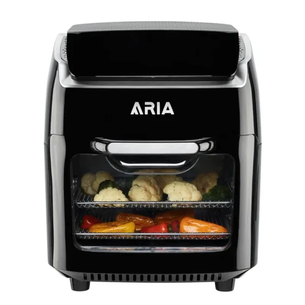 Aria 10 Qt. Black Airfryer with Recipe Book
