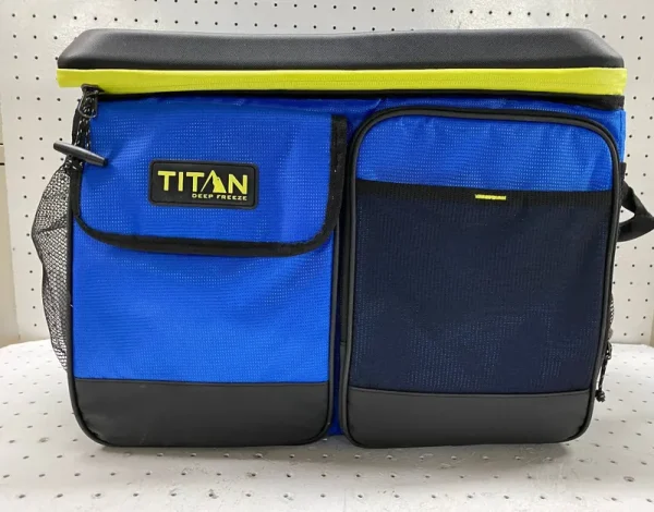 Titan 50-Can Collapsible Cooler Blue