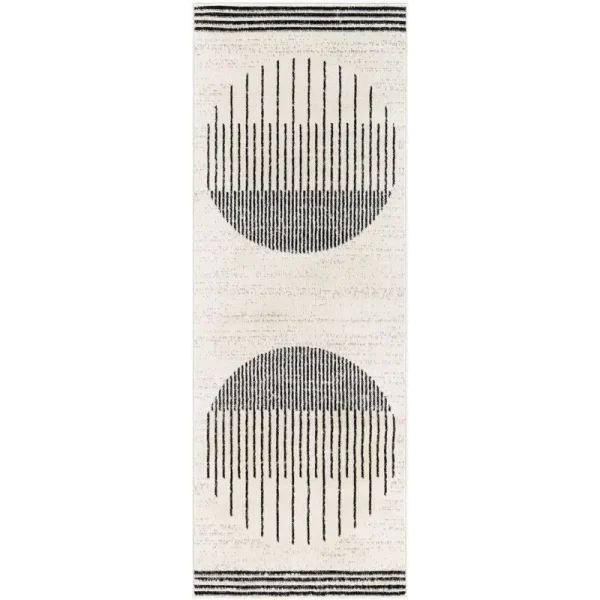 Corum Abstract Black/Ivory Area Rug Trent Austin Design Rug Size: Runner 2'7" x 7'3"