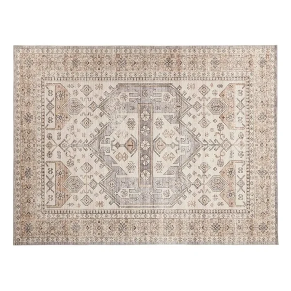 Harmony Sand 8 ft. x 10 ft. Indoor Machine Washable Area Rug