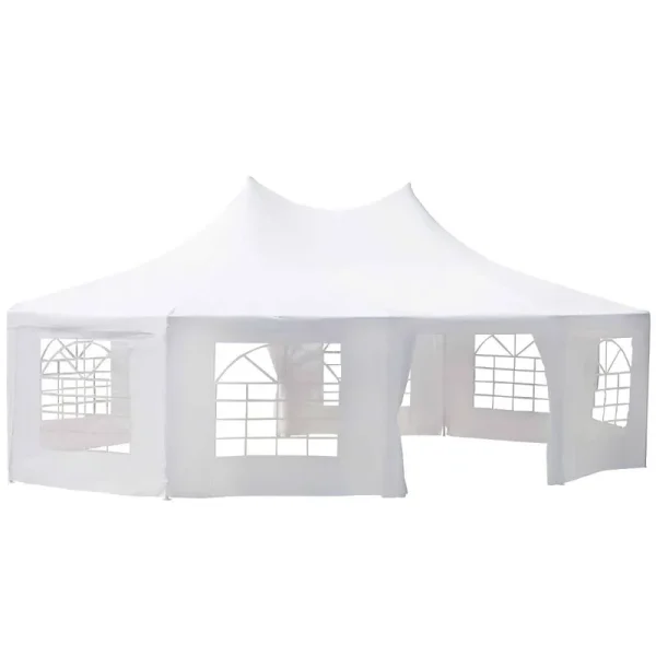 Outsunny 29' x 20' Large 10-Wall Event Wedding Reception Gazebo Canopy Tent - White