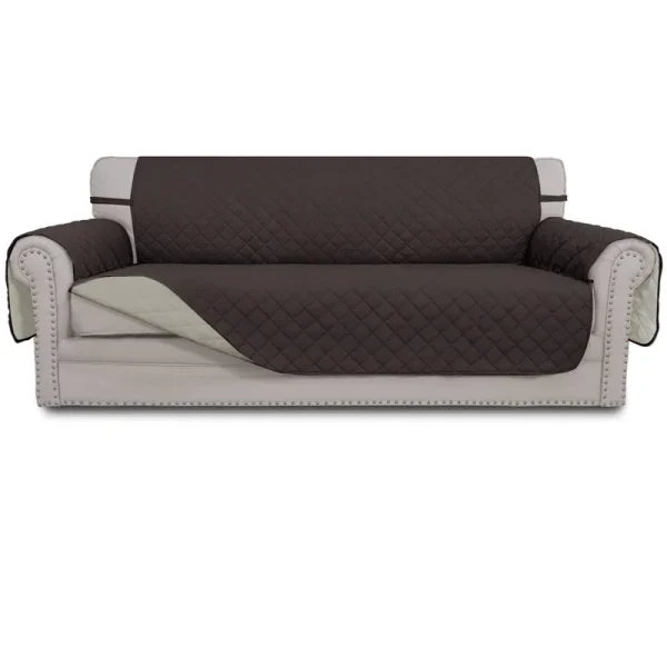 Easy-Going Sofa Slipcover Reversible Sofa Cover Water Resistant Couch Cover with Foam Sticks Elastic Straps Furniture Protector for