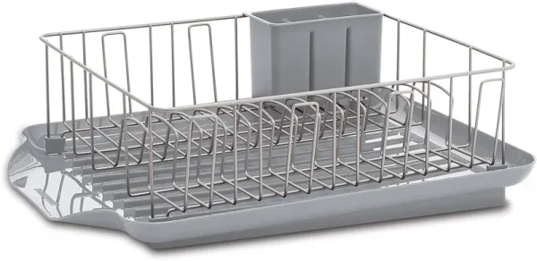 Farberware Classic Full Dishrack, 3-Piece, Gray