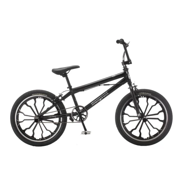 Mongoose Rebel Kids BMX Bike, 20 - In. Wheels, Children & Tweens Ages 7 - 13, Black Bicycle