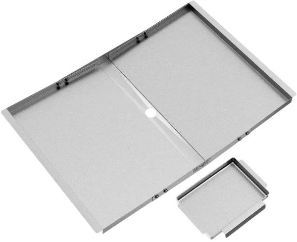 Grease Tray with Catch Pan - Universal Drip Pan for 4/5 Burner Gas Grill Models from Dyna Glo, Nexgrill, Expert Grill, Kenmore, Bhg and More -
