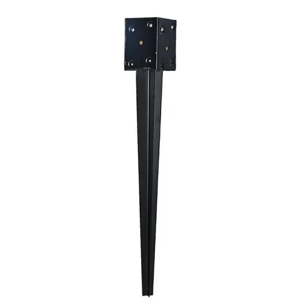 Oz-Post 24 in. Bulk Galvanized Steel Mailbox Post Anchor Black