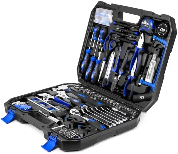 249 - Piece Household Tool Kit, PROSTORMER General Home/Auto Repair Tool Set with Hammer, Pliers, Screwdriver Set, Wrench Socket Kit and Toolbox Storage Case - Perfect for Homeowner, Diyer, Handyman