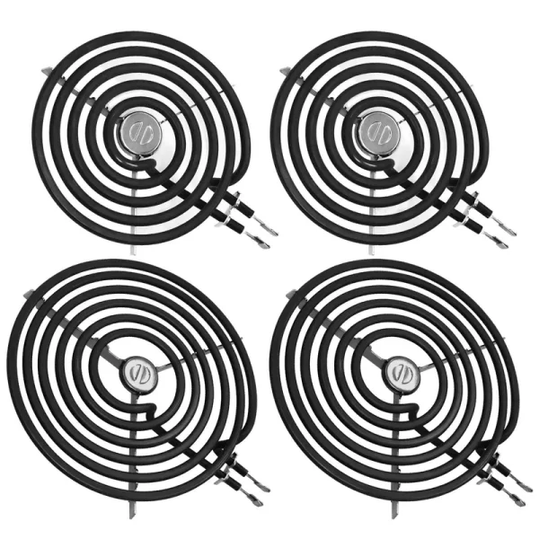 Beaquicy 4 Pack Ers30m1 Ers30m2 Electric Stove Burner - Replacement for GE Hotpoint Kenmore,electric Range Stove Burner Element Replacement 6"and 8" -