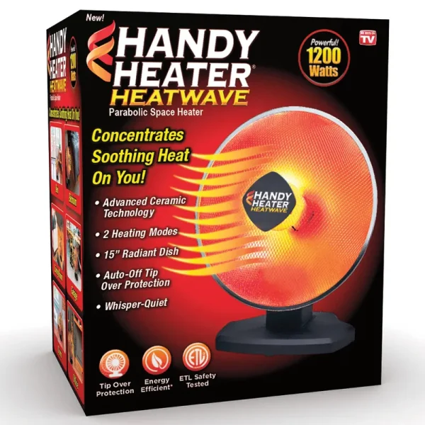 Handy Heater Heatwave Ceramic Parabolic Space Heater