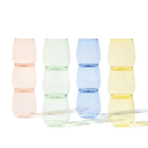 Pop 14oz Vino - 12 Pack Color Set