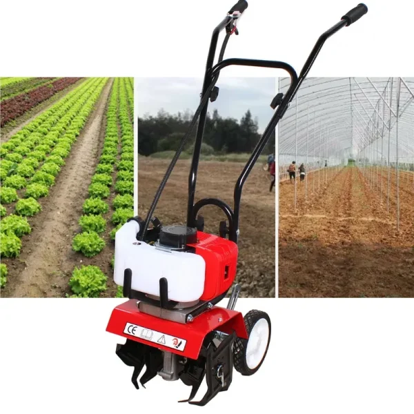 TFCFL 52CC 2 - Stroke Mini Tiller Cultivator Gas Powered Garden Yard Tilling Cultivator