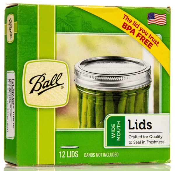 Ball Wide Mouth Canning Lid 4.8 oz. 12 Pk