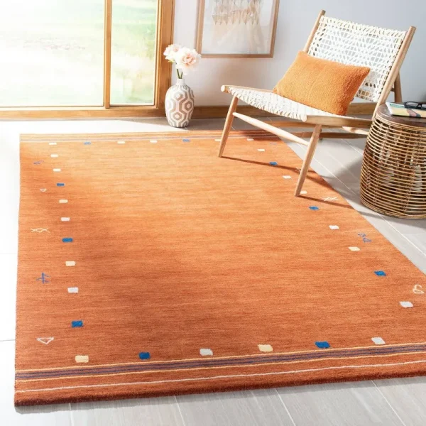Danette Wool Rust Area Rug AllModern Rug Size: Rectangle 4' x 6'