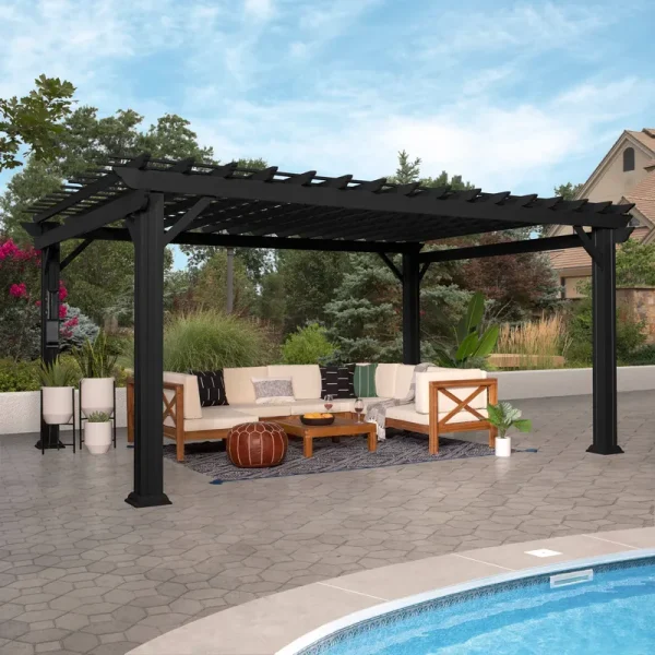 16x12 Stratford Traditional Steel Pergola