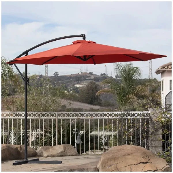 Belleze 10' Cantilever Umbrella; Orange