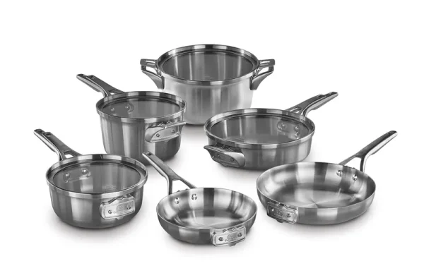 Calphalon Premier 10-pc. Space-Saving Stainless Steel Cookware Set