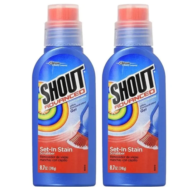 Shout Advanced Ultra Concentrated Stain Removing Gel 8.7 oz 2 Pack