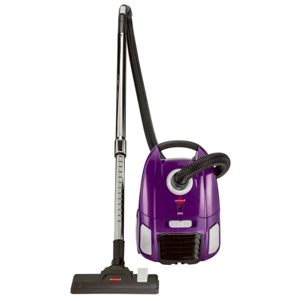 Bissell Zing Lightweight Bagged Canister Vacuum Purple 2154a