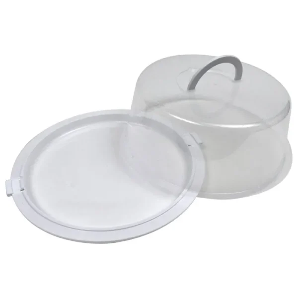 Sure Fresh Reusable Plastic Cake Container with Lid, 12x4.75 in.