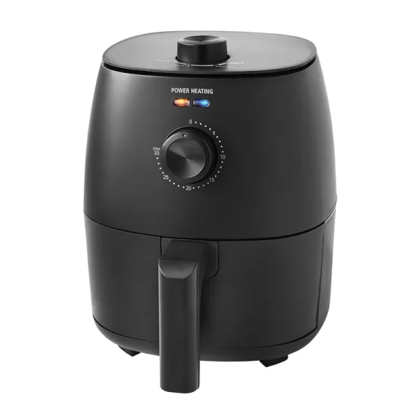 Mainstays Non-Stick Dishwasher Safe Basket Air Fryer - Black - 2.2 qt
