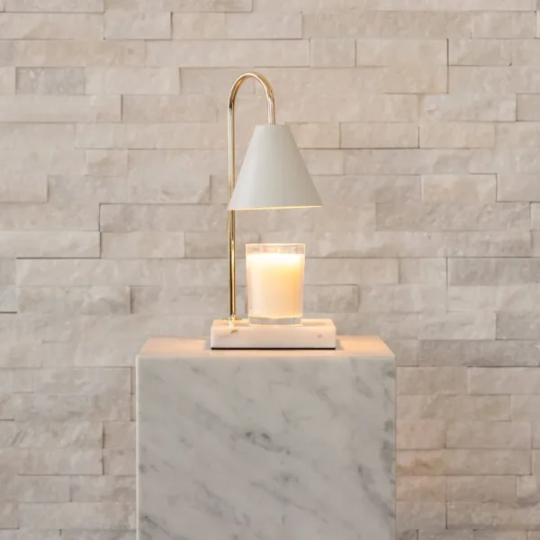 Everlasting Candle Warmer - White- White Marble