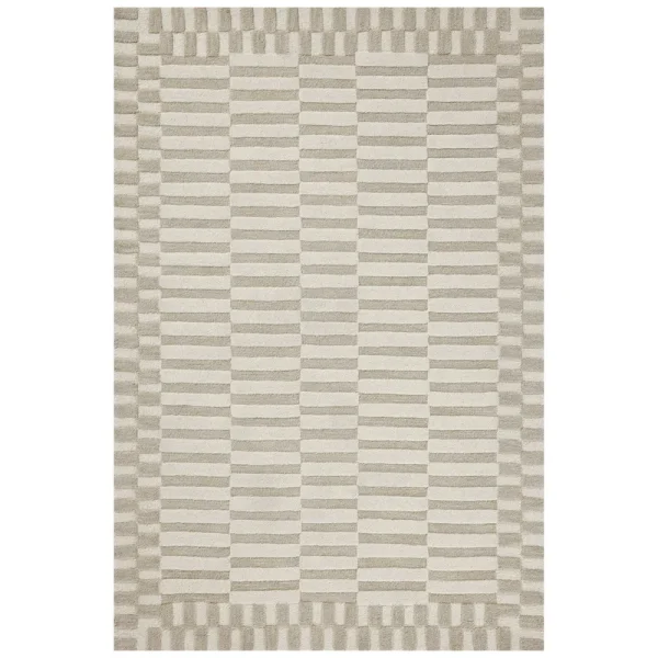 Chris Loves Julia �G Loloi Bradley Ivory/Beige Rug, 7'9" x 9'9"