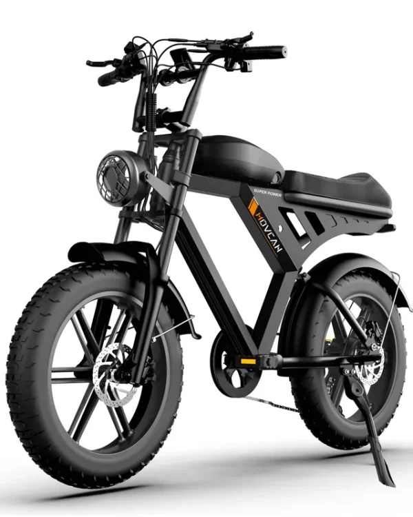 Movcan V30 Electric Bike for Adult, 1000W 20" Fat Tire 48V 15.6AH Removable Battery, 28MPH 7 - Speed Disc Brake Off - Road Mountain Ebike UL2849