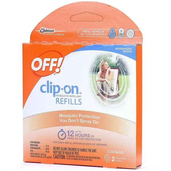 Off Clip-On Mosquito Repellent, Refills - 2 pack, 0.0016 oz refills