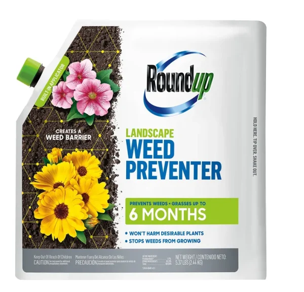 Roundup 4385106 Landscape Weed Preventer Granular, 5.37 lb