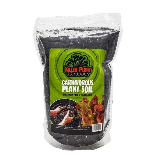 Carnivorous Plant Soil - Sphagnum Peat Moss Perlite Mix 1:1 Ratio - for Venus Fly Traps, Sundews, and Pitcher Plants