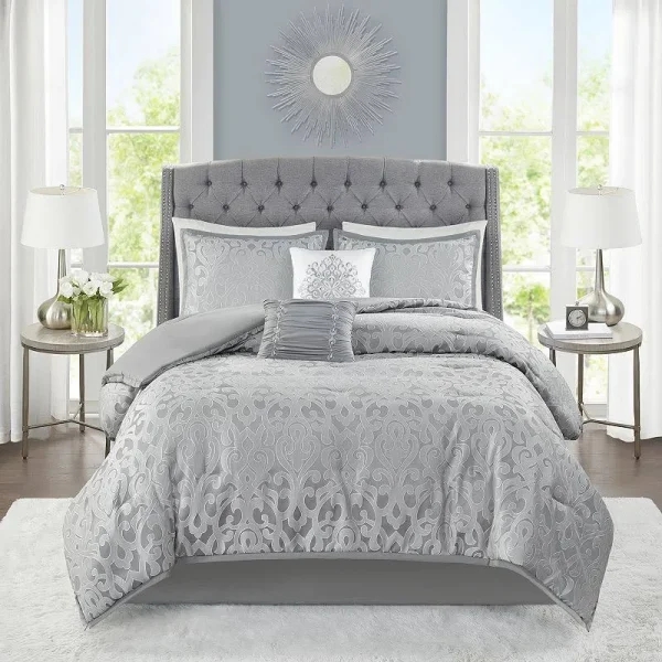 Madison Park Morgan Comforter Set with Coordinating Pillows - King