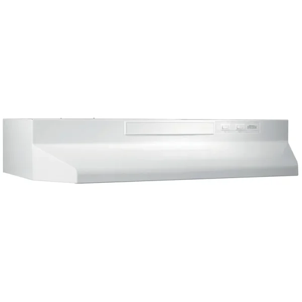 Broan F402411 24" Convertible Under-Cabinet Range Hood, White