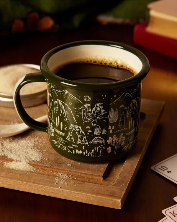 Parks Project National Parks Iconic Enamel Mug 2022 in Green