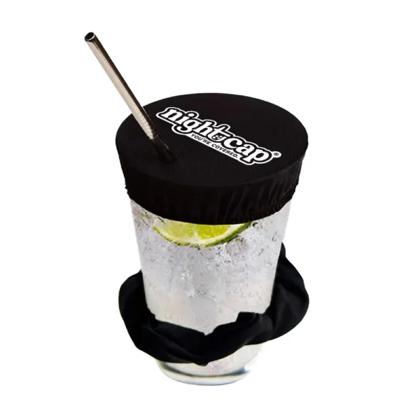 Nightcap Black Scrunchie Drink Cover