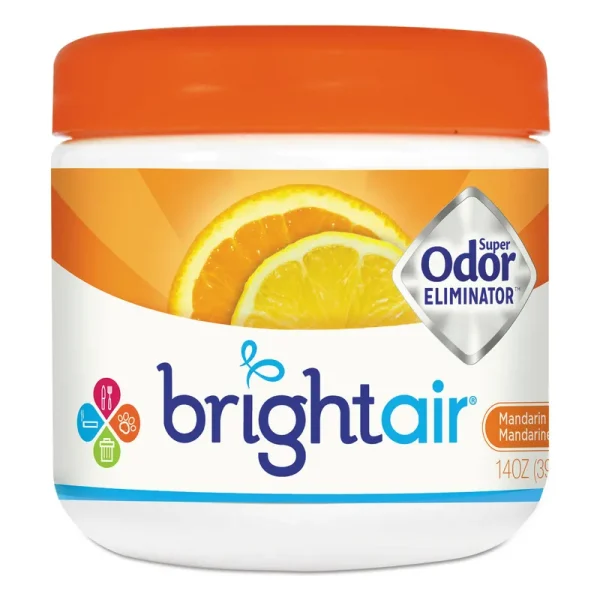 Bright Air Super Odor Eliminator, Mandarin Orange & Fresh Lemon - 14 oz jar