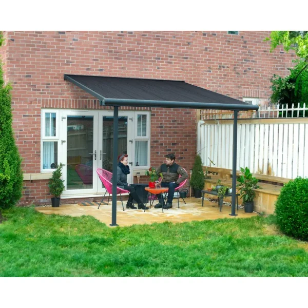 Canopia Sierra 10' Patio Cover - Gray/Bronze, 10' x 10'