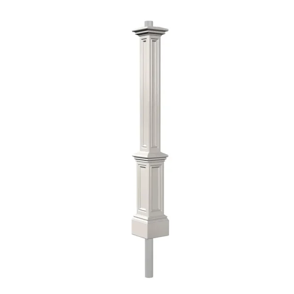 Mayne Signature Lamp Post & Mount - White