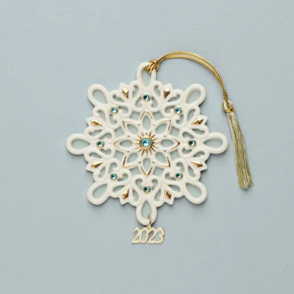 Lenox 2023 Annual Gemmed Snowflake Ornament