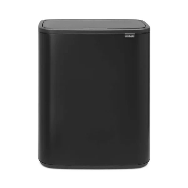 Brabantia Bo Touch Top Trash Can, 16 Gallon Color: Matte Black