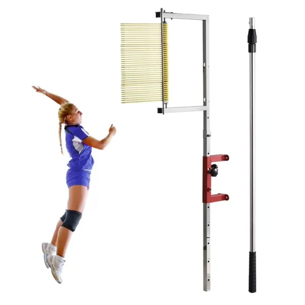 WAASOSCON High Jump Training Equipment 3.9 - 11.4ft Adjustable Height Vertical Jump Tester Outdoor Use