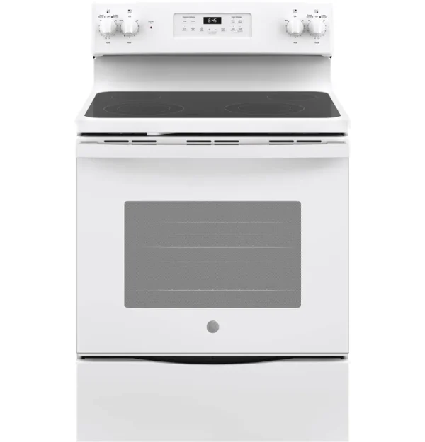 GE JB645DKWW 30" Freestanding Electric Range - White