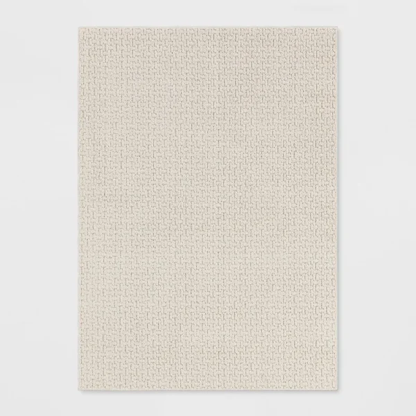 5'x7' Solid Washable Area Rug Tan - Made by Design
