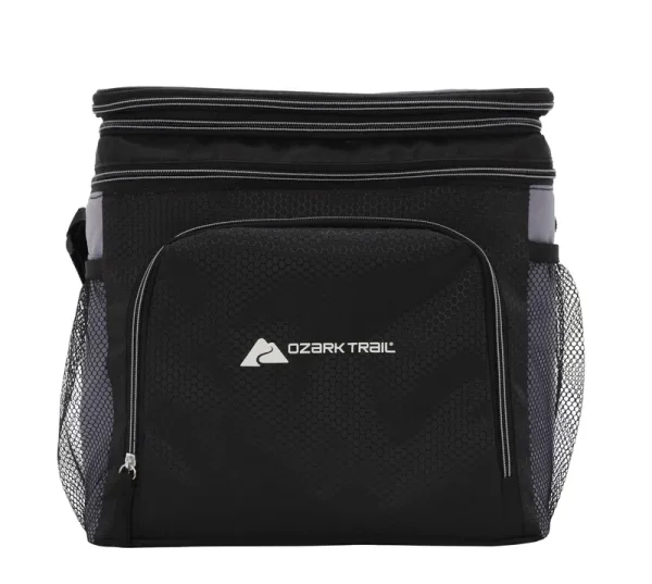 Ozark Trail 24-Cans Soft-Sided Cooler, Black, Size: Medium