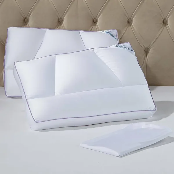 Tony Little Destress Micropedic Pillow 2-Pack w/2 Pillowcases - Full - White