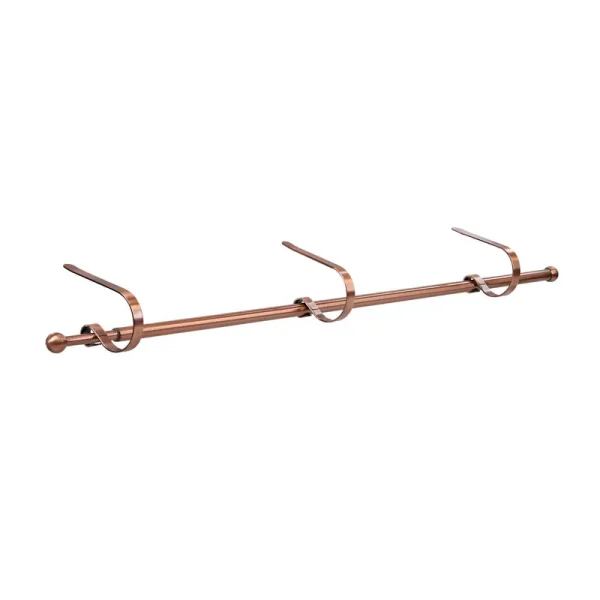 Original MantleClip Rod Stocking Holder Brushed Copper
