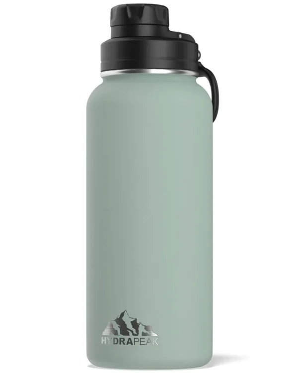 Hydrapeak Wide Mouth Stainless Steel Water Bottle 32oz Teal
