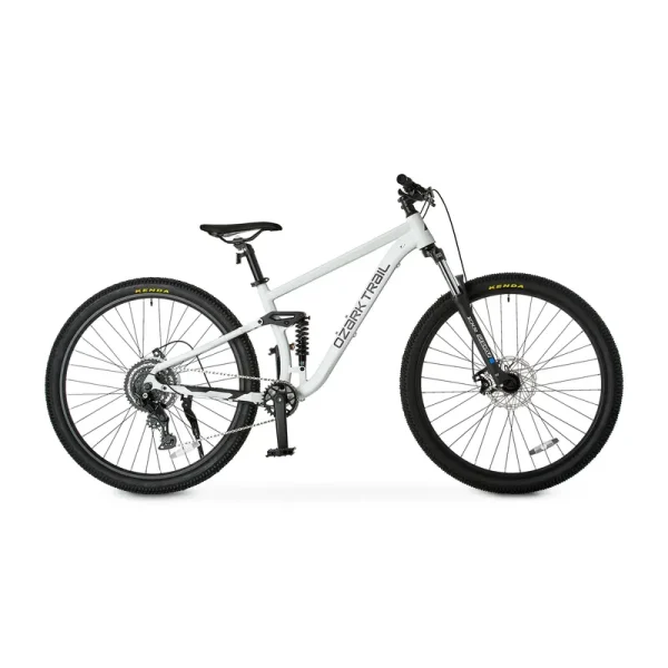 Ozark Trail FS.2 Slalom Full Suspension Mountain Bike, 29" Wheels, Small Frame, Fits Riders 5'1" - 5'5", Off - White, Adult