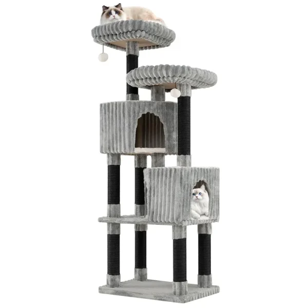 Tangkula 62 Inch Tall Cat Tower with Scratching Posts